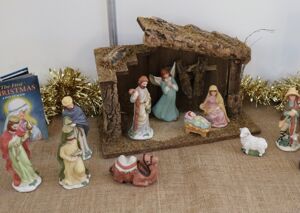 Lower school nativity scene